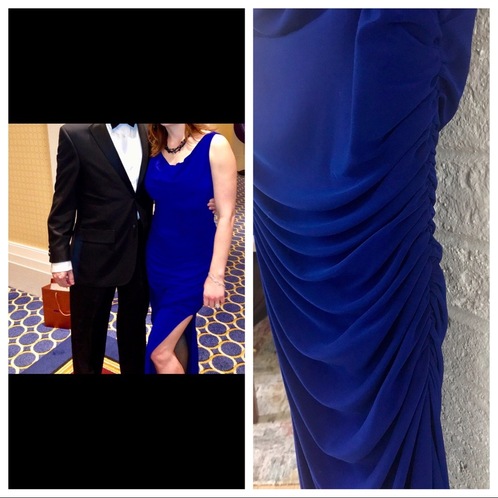 Lauren by Ralph Lauren floor length dress. Perfect for formals, weddings, & NYE.